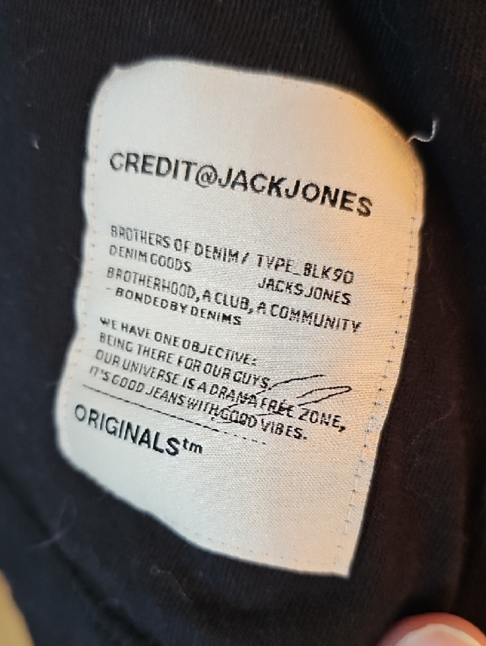 Jack & Jones Black and White Logo Tee - Picture 4 of 6
